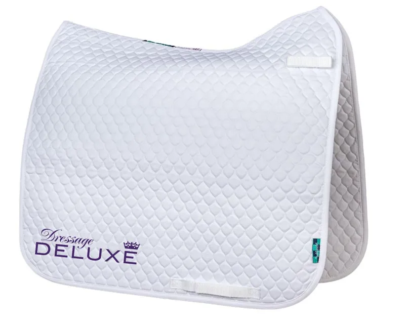 NuuMed Saddlecloth with Dressage Deluxe Logo White Tabs